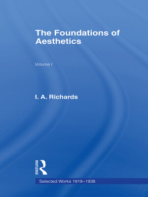 cover image of Foundations Aesthetics     V 1